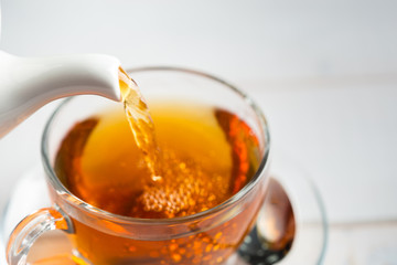 morning tea on the table