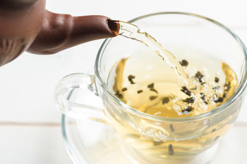 morning tea on the table