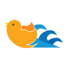 Wave Bird Logo Icon Design
