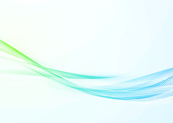 Bright refreshing spring soft futuristic fashion wave