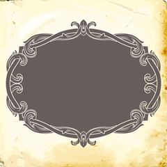 Vector baroque of vintage elements for design. 