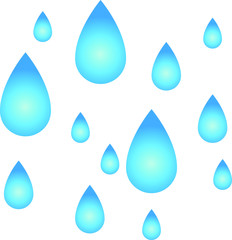 Large amount of raindrops