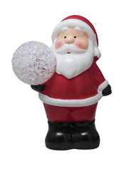 Santa's ceramic Christmas tree toy for Christmas and new year with snow lantern