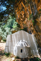 Displaced village Samaria in Samaria Gorge in central Crete, Greece