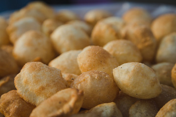 Pani puri,also known as golgappa and puchka is a famous snack food all over india. © Nabaraj Regmi
