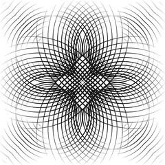 Obraz premium Abstract geometric pattern. Vector modern design creative black lines background.