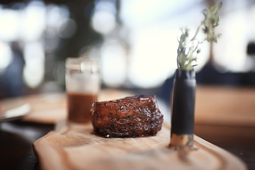 serving dinner with a grill