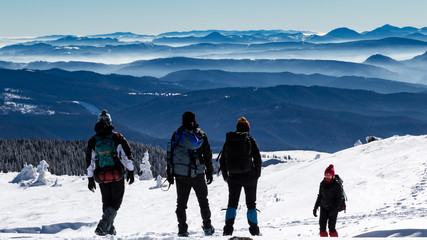 There is nothing more beautiful than spending time with friends in the Romanian mountains during a sunny winter day.