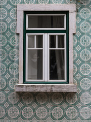 Typical Portuguese Architecture: Tile Azulejos Window - Portugal