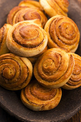 Yeast rolls with cinnamon