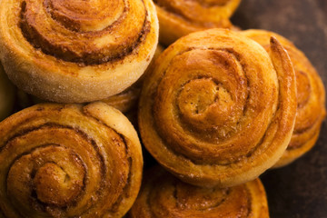 Yeast rolls with cinnamon