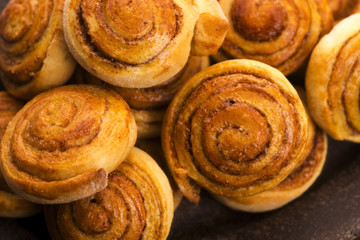 Yeast rolls with cinnamon