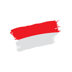 Indonesia flag, vector illustration