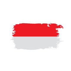 Indonesia flag, vector illustration