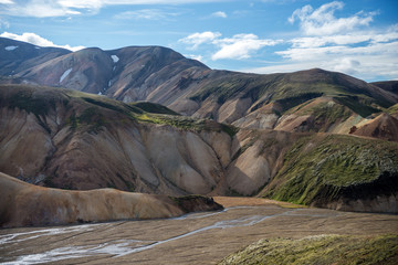 Volcanic mountains of Landmannalaugar in Fjallabak Nature Reserve. Iceland