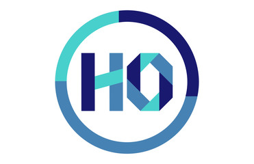 HO Global Circle Ribbon letter Logo