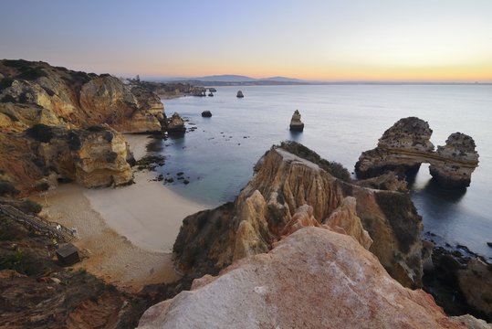 Praia do Camilo, an amazing beach in the algarvian coastline, Lagos, Algarve, Portugal.