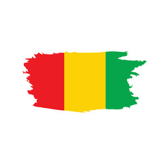 guinea flag, vector illustration