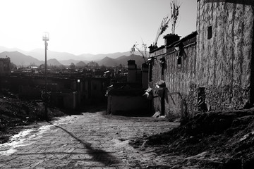 Fototapeta premium city view in Tibet china
