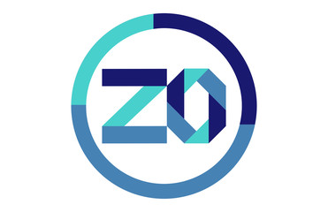 ZO Global Circle Ribbon letter Logo