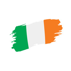Ireland flag, vector illustration