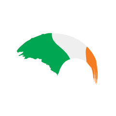 Ireland flag, vector illustration
