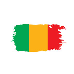 Mali flag. Vector