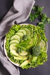 green vegetable salad