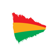 Bolivia flag, vector illustration