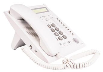 White telephone set