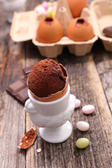 chocolate egg mousse for easter day