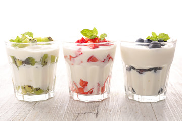 yogurt and fruit