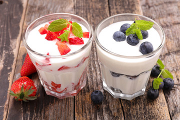 yogurt and fruit