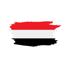 Fototapeta premium Yemeni flag, vector illustration