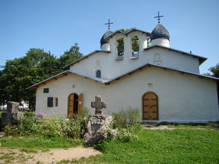 Fototapeta na wymiar Cathedrals of the Pskov land/Russian churches