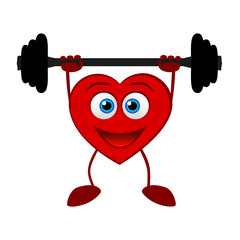 A heart. Healthy Lifestyle.