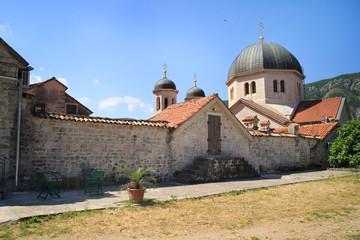 Fototapeta na wymiar Corner of the old town, Montenegro, Kotor.