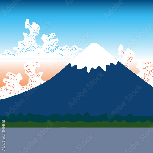 Mount Fuji Nature Flat Mountain Japan Landscape Water Lake