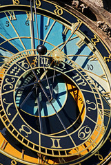 Naklejka premium The Prague Astronomical Clock or Prague Orloj