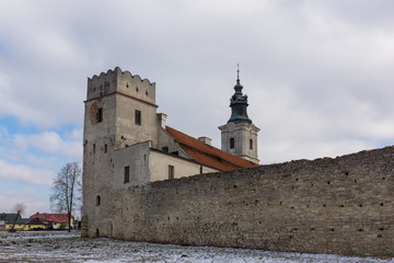 Fototapeta na wymiar Monastery complex of the Cistercian abbey in Sulejow, Lodzkie, Poland