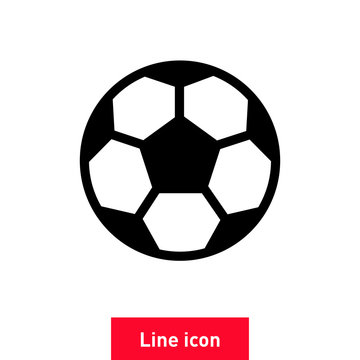 Soccer ball vector icon.