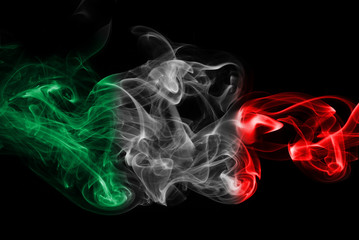 Fototapeta premium Italy flag smoke