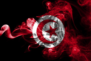 Tunisia smoke flag