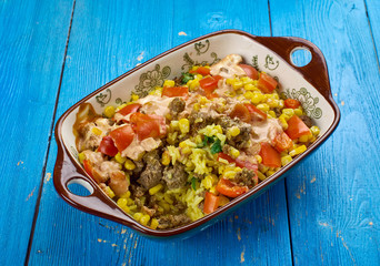 Mexican Beef and Rice Casserole