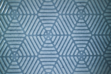 Ceramic blue tiles with decorative pattern