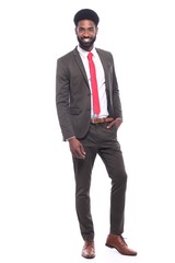 Fototapeta premium Full body afro man
