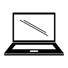 laptop computer isolated icon vector illustration design