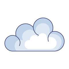 cloud silhouette isolated icon vector illustration design