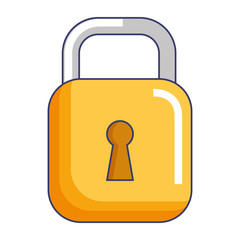 safe secure padlock icon vector illustration design