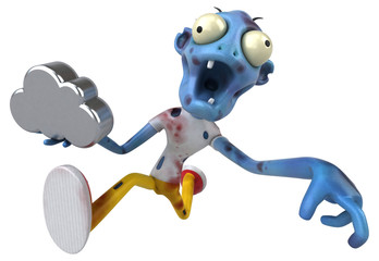 Fun zombie - 3D Illustration